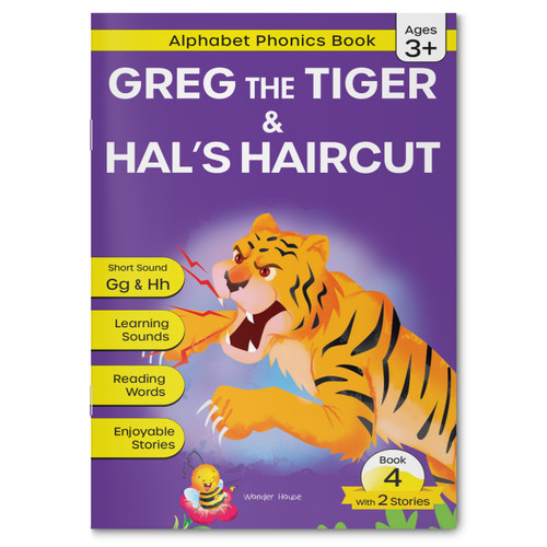 Phonics Book 4 : Greg the Tiger & Hal's Haircut by Wonder House Books, 9789370899643