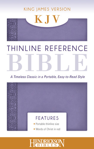 KJV Thinline Reference Bible (Flexisoft, Lavender, Red Letter) by Hendrickson Publishers, 9781619705654