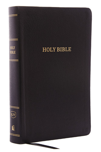 KJV Holy Bible: Personal Size Giant Print with 43,000 Cross References, Black Bonded Leather, Red Letter, Comfort Print: King James Version by Thomas Nelson, 9780785215493