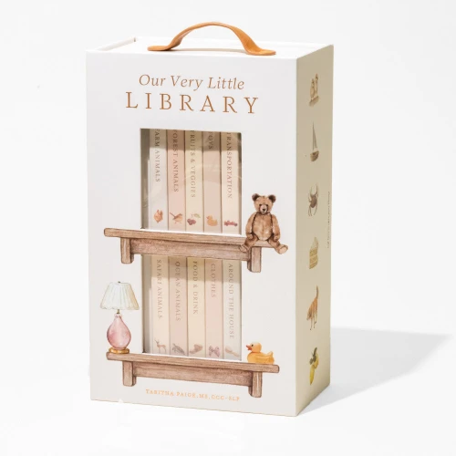 Our Very Little Library Board Book Set (A Foundational Language Vocabulary Board Book Set for Babies) by Tabitha Paige, M.S., CCC-SLP, Paige Tate & Co., 9781958803868