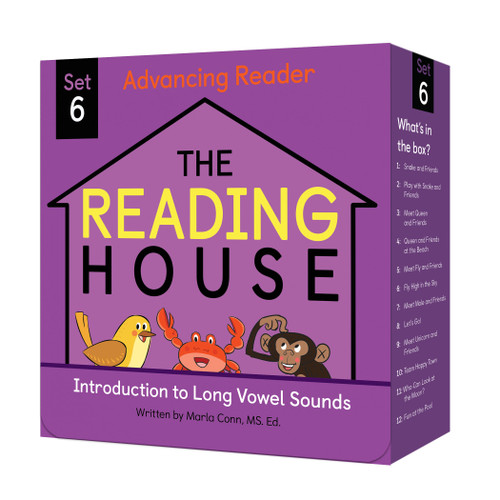 The Reading House Set 6: Introduction to Long Vowel Sounds by The Reading House, Marla Conn, 9780525571339