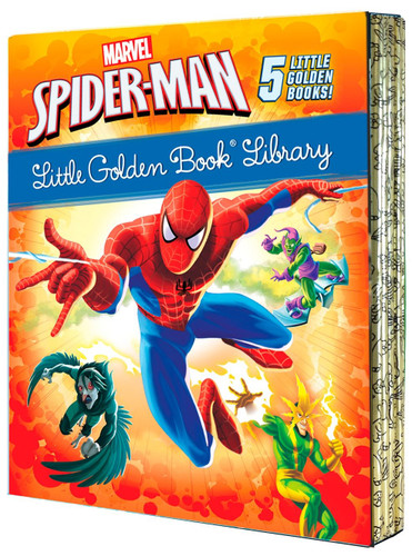 Spider-Man Little Golden Book Library (Marvel) (Spider-Man!; Trapped by the Green Goblin; The Big Freeze!; High Voltage!; Night of the Vulture!) by Various, Golden Books, 9781524764098
