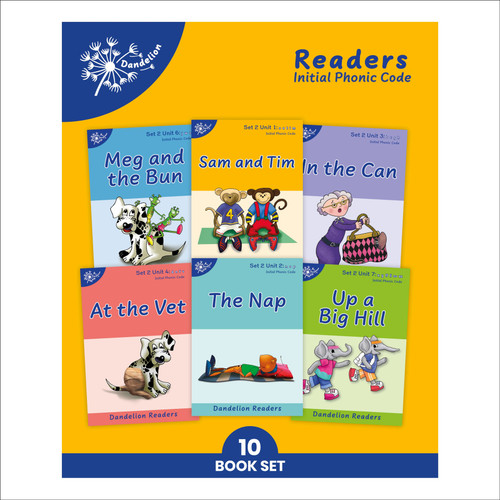 Phonic Books Dandelion Readers Set 2 Units 1-10 Sam and Tim by Phonic Books, 9780744095258