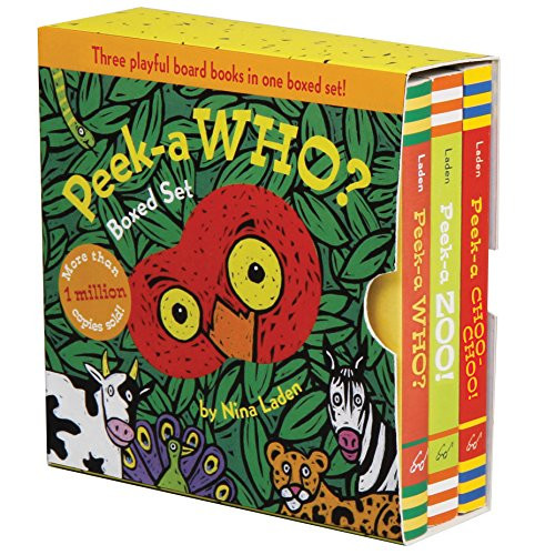 Peek-a Who? Boxed Set ((Children's Animal Books, Board Books for Kids)) by Nina Laden, 9781452166131