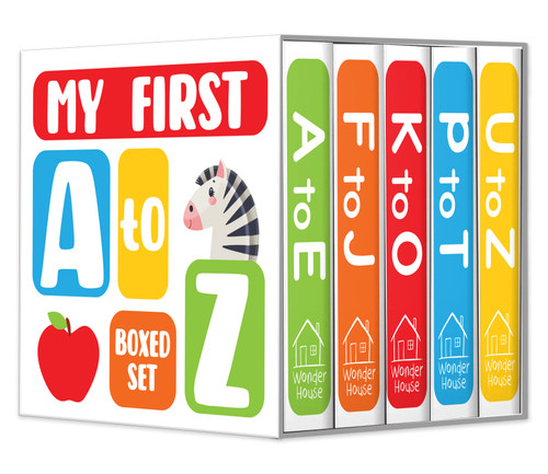 My first A to Z Boxed Set of 5 books (Mini Board Books) (Miniature Edition) by Wonder House Books, 9789362141132