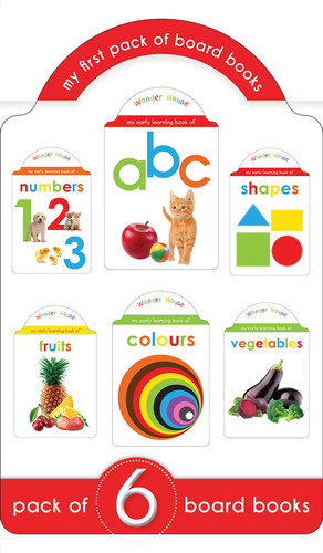 My First Boxset of Board Books (ABC, Numbers, Shapes, Colours, Fruits and Vegetables) by Wonder House Books, 9789388144094