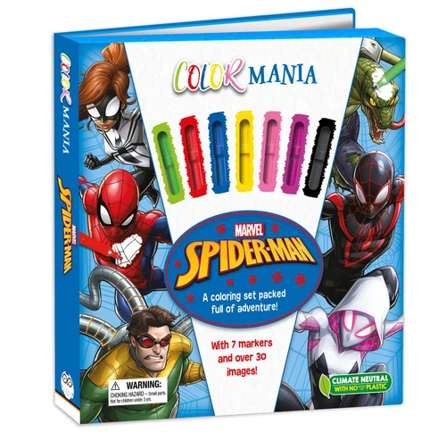 Marvel Spider-Man: Colormania (with 7 Felt Tip Pens and 30 Pages of Coloring) by IglooBooks, 9781837952496