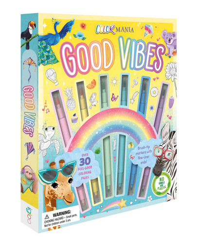 Colormania Good Vibes (with Dual-Tip Brush Pens) by IglooBooks, Emanuela Mannello, 9781837955473