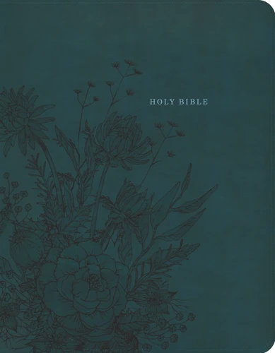 NASB Notetaking Bible, Large Print, Peacock Floral LeatherTouch, Zipper Edition by Holman Bible Publishers, 9798384562078
