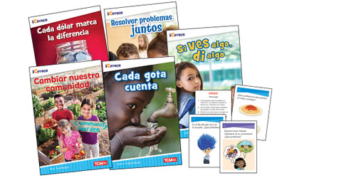 iCivics Spanish Grade 2: Community & Social Awareness 5-Book Set + Game Cards by Multiple Authors, 9781087699615