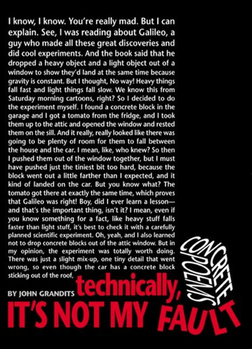 Technically, It's Not My Fault (Concrete Poems) by John Grandits, 9780618503612