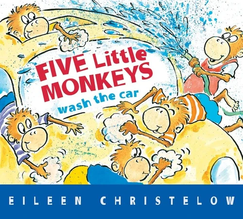 Five Little Monkeys Wash the Car by Eileen Christelow, Eileen Christelow, 9780544302365