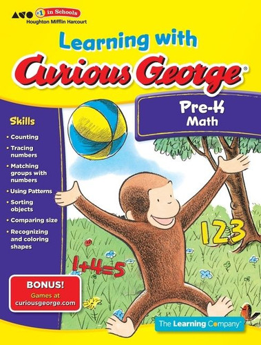 Learning with Curious George Pre-K Math by The Learning Company, 9780547790558