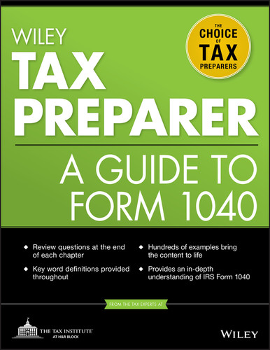 Wiley Tax Preparer (A Guide to Form 1040) by The Tax Institute at H&R Block, 9781118072622