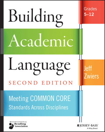 Building Academic Language (Meeting Common Core Standards Across Disciplines, Grades 5-12) by Jeff Zwiers, 9781118744857