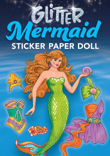 Glitter Mermaid Sticker Paper Doll (Miniature Edition) by Eileen Rudisill Miller, 9780486472928