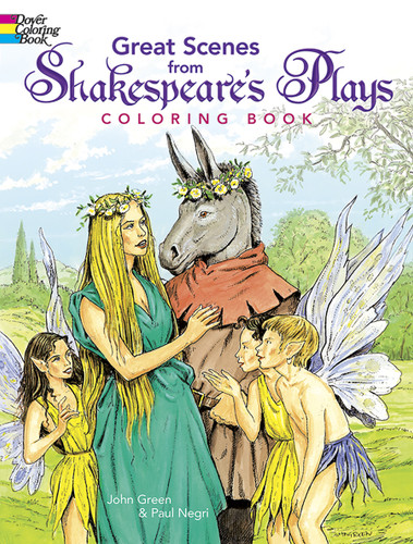 Great Scenes from Shakespeare's Plays Coloring Book by John Green, Paul Negri, 9780486409603
