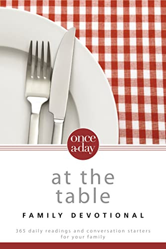 NIV, Once-A-Day At the Table Family Devotional, Paperback (365 Daily Readings and Conversation Starters for Your Family) by Christopher D. Hudson, 9780310419174