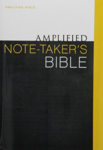 Amplified Note-Taker's Bible, Hardcover by  Zondervan, 9780310432180