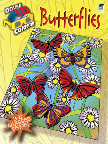 3-D Coloring Book--Butterflies by Jessica Mazurkiewicz, 9780486481616