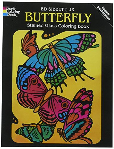 Butterfly Stained Glass Coloring Book by Ed Sibbett, 9780486248202