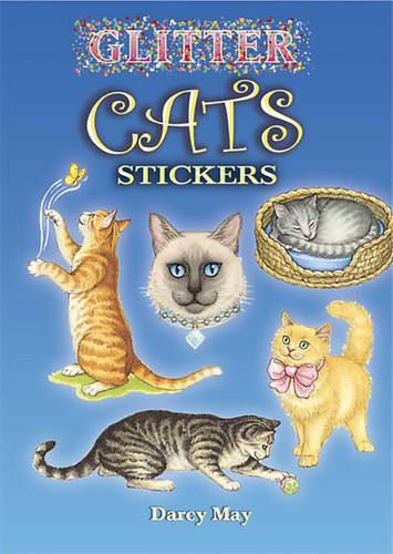 Glitter Cats Stickers (Miniature Edition) by Darcy May, 9780486447322