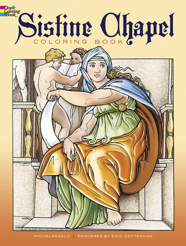 Sistine Chapel Coloring Book by Michelangelo, 9780486433349