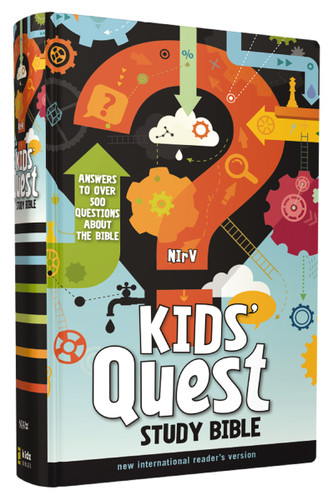 NIrV, Kids' Quest Study Bible, Hardcover (Answers to over 500 Questions about the Bible) by  Zondervan, 9780310744856
