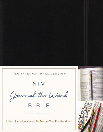 NIV, Journal the Word Bible, Hardcover, Black (Reflect, Journal, or Create Art Next to Your Favorite Verses) by  Zondervan, 9780310445548