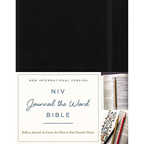 NIV, Journal the Word Bible, Hardcover, Black (Reflect, Journal, or Create Art Next to Your Favorite Verses) by  Zondervan, 9780310445548