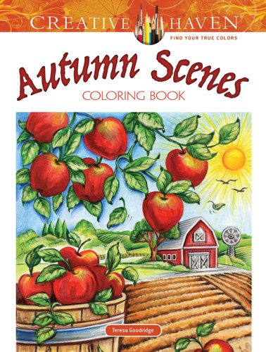 Creative Haven Autumn Scenes Coloring Book by Teresa Goodridge, 9780486812748