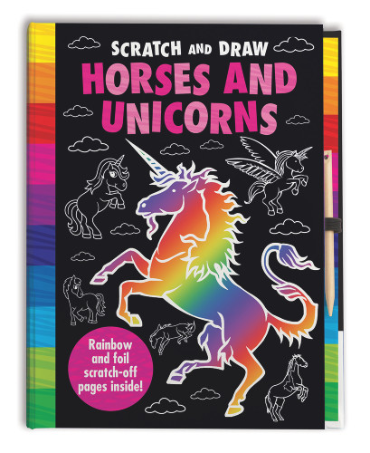 Scratch and Draw Horses and Unicorns by Joshua George, Barry Green, Imagine That, 9781787000735