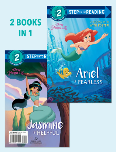 Ariel Is Fearless/Jasmine Is Helpful (Disney Princess) (Step into Reading) by Liz Marsham, Suzanne Francis, The Disney Storybook Art Team, Jeffrey Thomas, 9780736438025