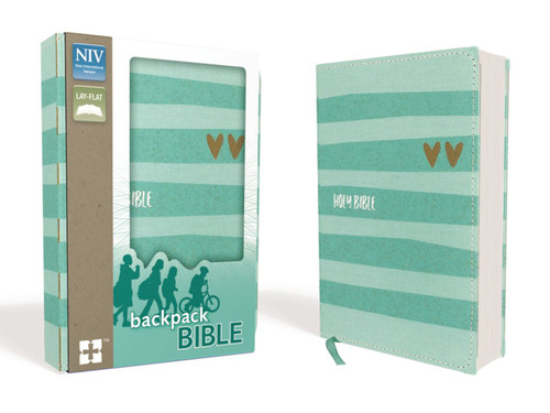 NIV Backpack Bible, Compact, Flexcover, Turquoise/Gold by  Zondervan, 9780310760641