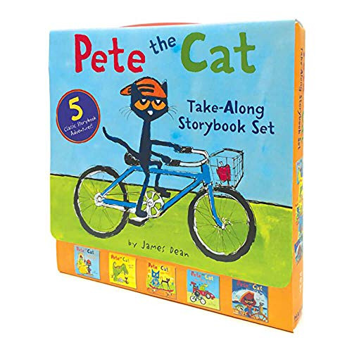 Pete the Cat Take-Along Storybook Set (A Box of 5 Books) by James Dean, Kimberly Dean, James Dean, 9780062404473
