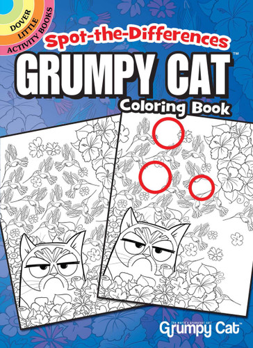Spot-the-Differences Grumpy Cat Coloring Book (Miniature Edition) by John Kurtz, 9780486819594