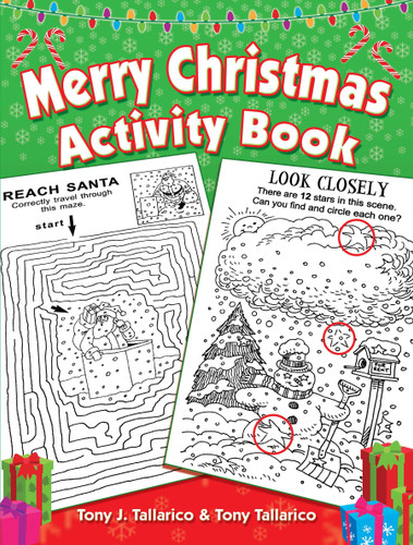 Merry Christmas Activity Book by Tony J. Tallarico, Tony Tallarico, 9780486819136