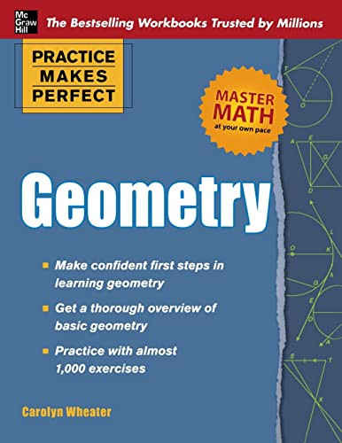 Practice Makes Perfect Geometry by Carolyn Wheater, 9780071638142