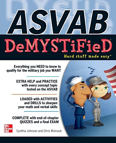 ASVAB DeMYSTiFieD by Cynthia Knable, 9780071778350 ASVAB DeMYSTiFieD by Cynthia Knable, 9780071778350