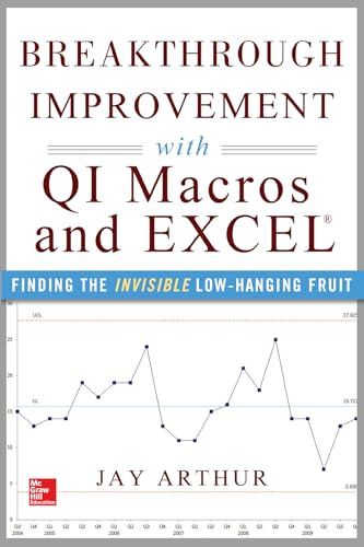 Breakthrough Improvement with QI Macros and Excel: Finding the Invisible Low-Hanging Fruit by Jay Arthur, 9780071822831