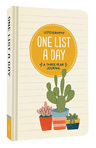 Listography: One List a Day (A Three-Year Journal (List Journal, Book of Lists, Guided Journal)) (Miniature Edition) by Lisa Nola, 9781452164441
