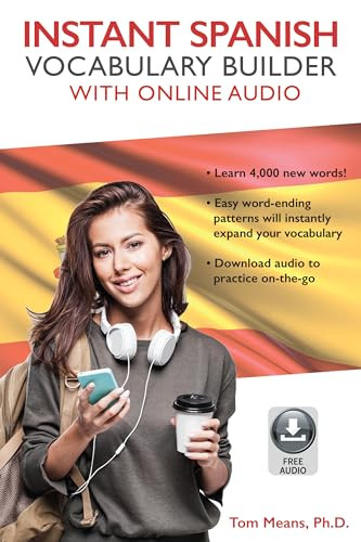 Instant Spanish Vocabulary Builder with Online Audio by Tom Means, 9780781813747 Instant Spanish Vocabulary Builder with Online Audio by Tom Means, 9780781813747