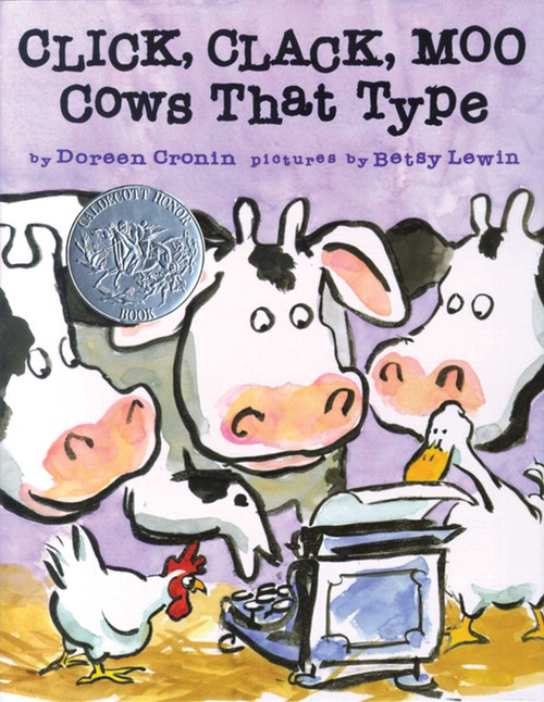 Click, Clack, Moo (Cows That Type) - 9780689832130 by Doreen Cronin, Betsy Lewin