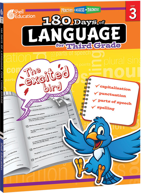 180 Days™: Language for Third Grade (Practice, Assess, Diagnose) - 9781425811686 by Christine Dugan, 9781425811686