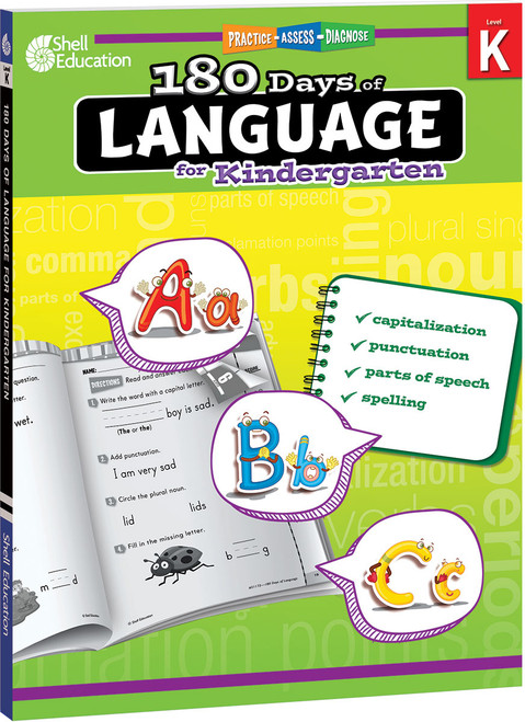 180 Days®: Language for Kindergarten (Practice, Assess, Diagnose) - 9781425811723 by Christine Dugan, 9781425811723