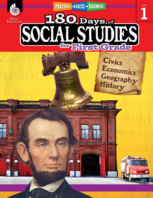 180 Days™: Social Studies for First Grade (Practice, Assess, Diagnose) by Kathy Flynn, 9781425813932