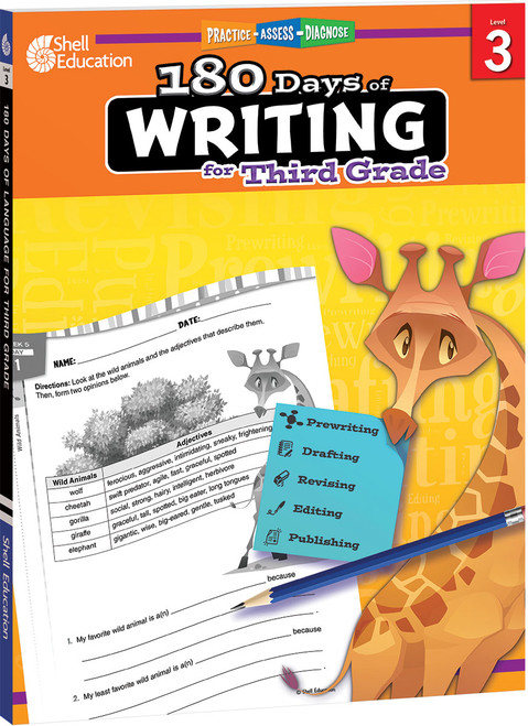 180 Days®: Writing for Third Grade (Practice, Assess, Diagnose) by Kristi Sturgeon, 9781425815264