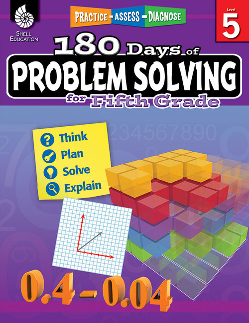 180 Days™: Problem Solving for Fifth Grade (Practice, Assess, Diagnose) by Stacy Monsman, 9781425816179