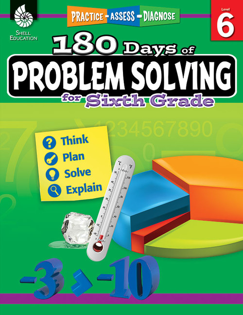 180 Days®: Problem Solving for Sixth Grade (Practice, Assess, Diagnose) by Stacy Monsman, 9781425816186