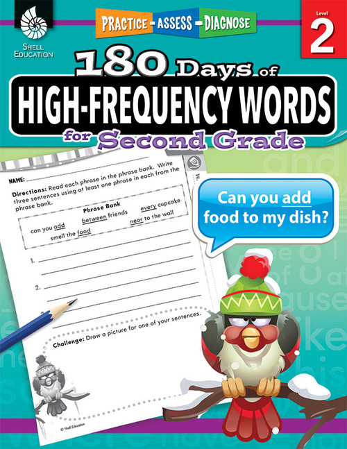 180 Days™: High-Frequency Words for Second Grade (Practice, Assess, Diagnose) by Adair Solomon, 9781425816353